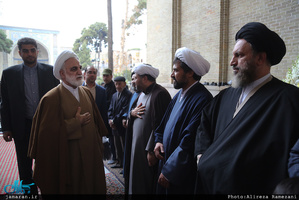 مراسم ختم آیت الله حائری شیرازی(ره) در مدرسه عالی شهید مطهری 