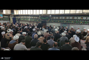 مراسم عزاداری شهادت امام صادق (ع)  در بیت آیت الله العظمی صانعی (ره)