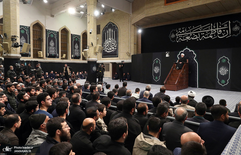 مراسم عزاداری شب شهادت حضرت فاطمه‌زهرا (س) در حسینیه امام خمینی