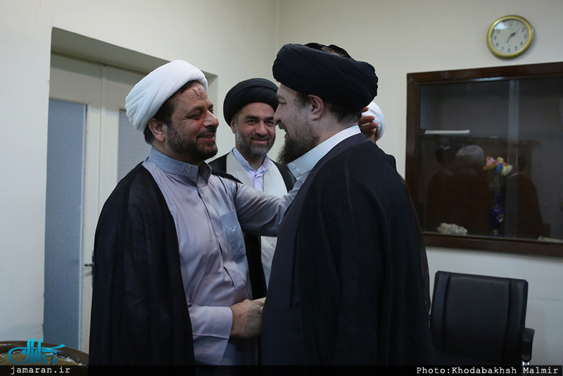 دیدار جمعی از اعضای مجلس علمای شیعه اروپاه با سید حسن خمینی 