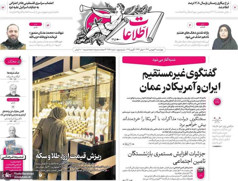 گزیده روزنامه های 20 فروردین 1404