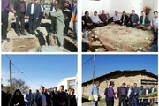 بازدید فرماندار آبیک  از روند اجرای طرح اگو در روستای زیاران