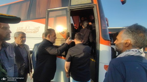 بدرقه کاروان های زائران اعزامی قم به مرقد امام خمینی