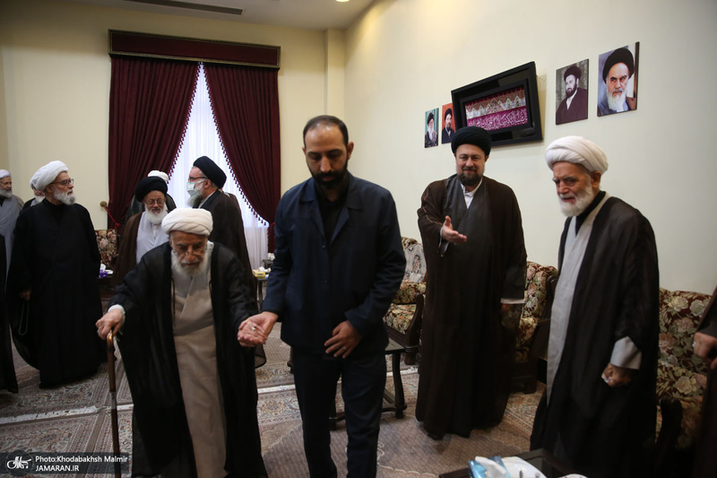 حاشیه تجدید میثاق هیأت رئیسه و اعضای مجلس خبرگان رهبری با آرمان های امام خمینی(س)