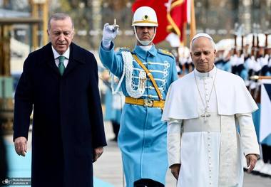 پاپ لئو وارد ترکیه شد + تصاویر