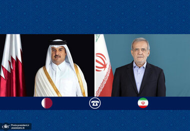 گفت‌وگوی تلفنی سران ایران و قطر پس از حمله اسرائیل به دوحه