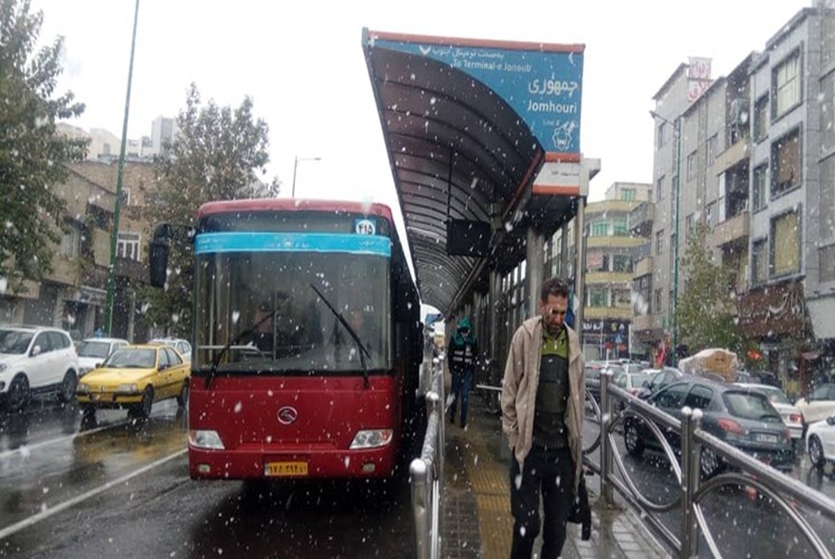 همه اتوبوس‌های پایتخت به زنجیر چرخ و ضد یخ مجهز شده‌اند