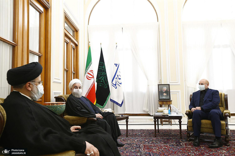 نشست مشترک روحانی، رییسی و قالیباف 