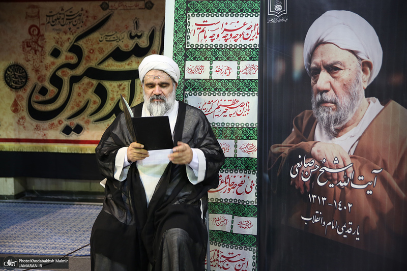 مراسم بزرگداشت آیت الله حسن صانعی (ره) در حسینیه جماران -1