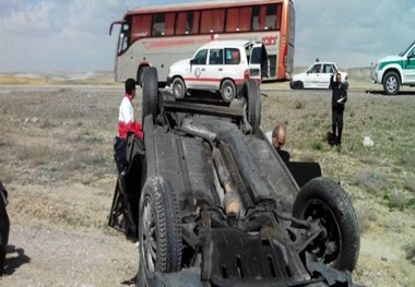 واژگونی خودرو در قم یک کشته برجای گذاشت