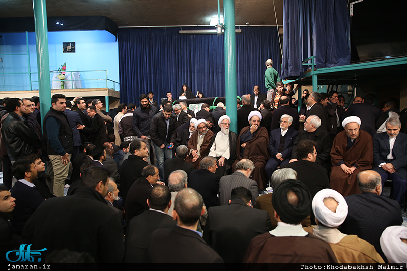 مراسم وداع با پیکر آیت الله هاشمی رفسنجانی(ره) در حسینیه جماران