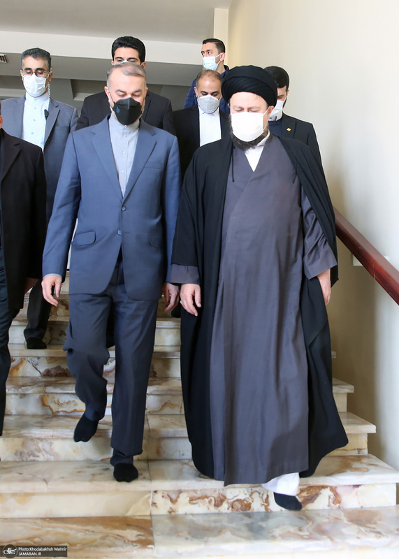 دیدار امیرعبداللهیان و معاونین وزارت امور خارجه با سید حسن خمینی
