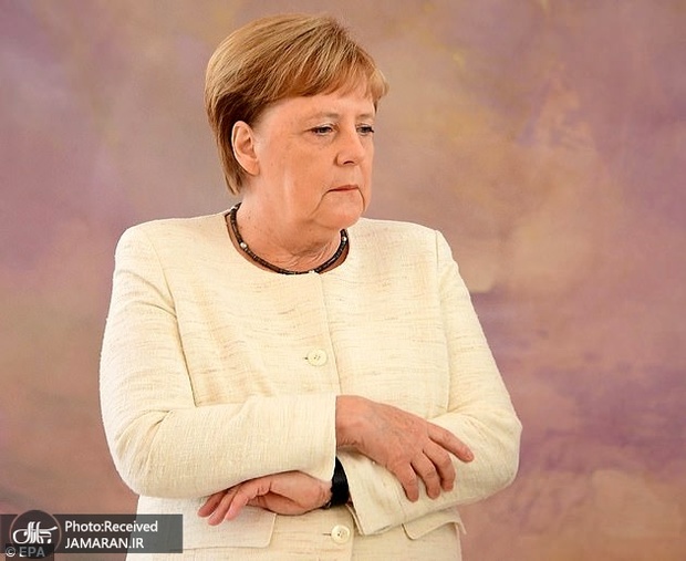 صدراعظم آلمان افتاد+ عکس