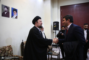 دیدار وزیر ارتباطات و معاونین با سید حسن خمینی