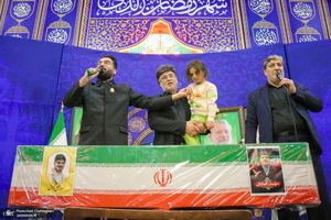 مراسم بزرگداشت شهید علی لاریجانی در حرم حضرت معصومه (س)