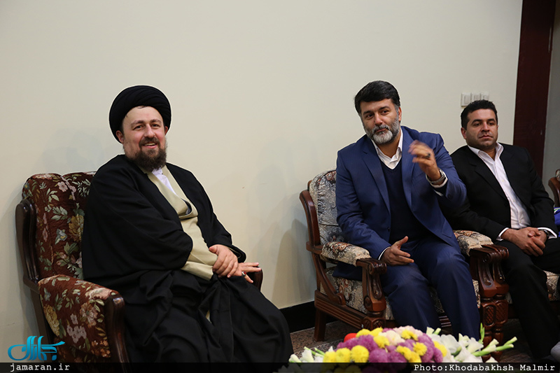 دیدارجمعی از اعضای کمیته مستقل پرثوا و پیشکسوتان با سید حسن خمینی