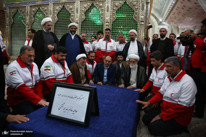 تجدید میثاق مدیران و کارکنان جمعیت هلال احمر با آرمان های حضرت امام خمینی (س)