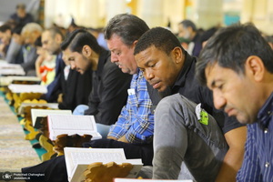 آیین ترتیل خوانی قرآن کریم در حرم حضرت معصومه (س)‎‎