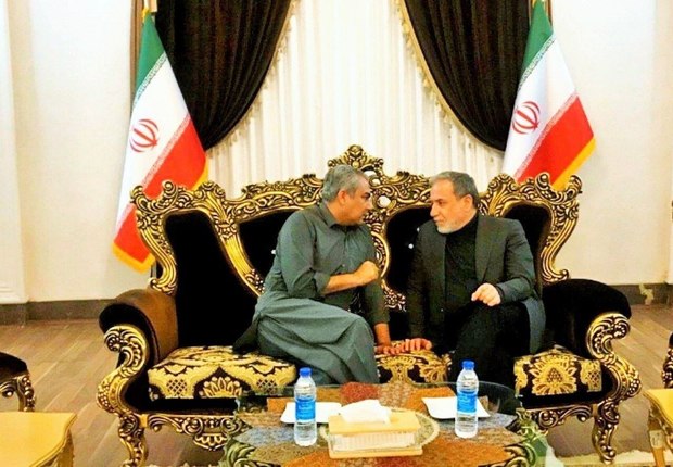 گفت‌وگوی عراقچی با وزیر کشور پاکستان در فرودگاه مشهد