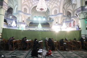 مراسم جزخوانی قرآن کریم در حرم مطهر حضرت عبدالعظیم حسنی(ع)