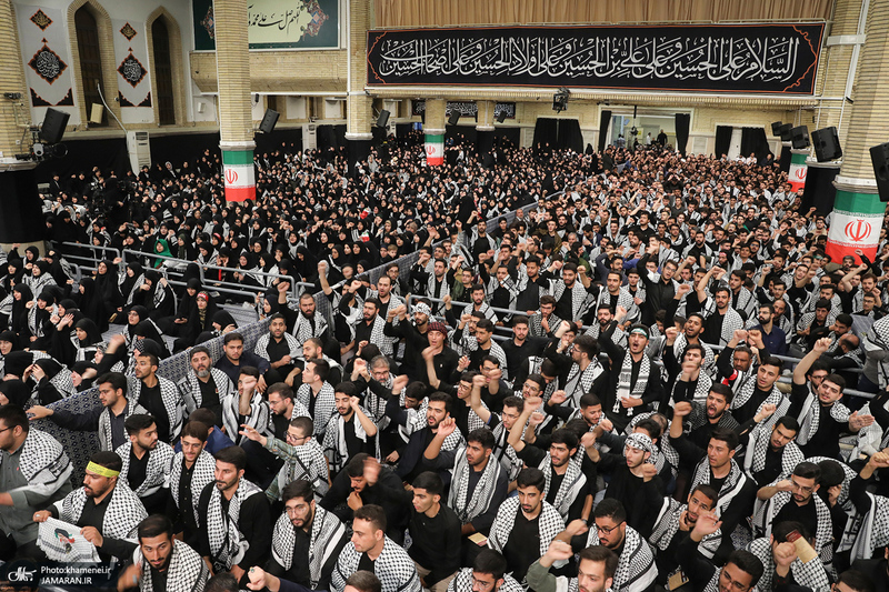 عزاداری هیئت‌های دانشجویی به مناسبت اربعین در حسینیه امام خمینی