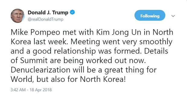 مهر تایید ترامپ بر دیدار رئیس سیا و رهبر کره شمالی