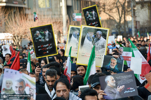 حضور میلیون ها تهرانی در تشییع پیکر مطهر سردار قاسم سلیمانی - 6 