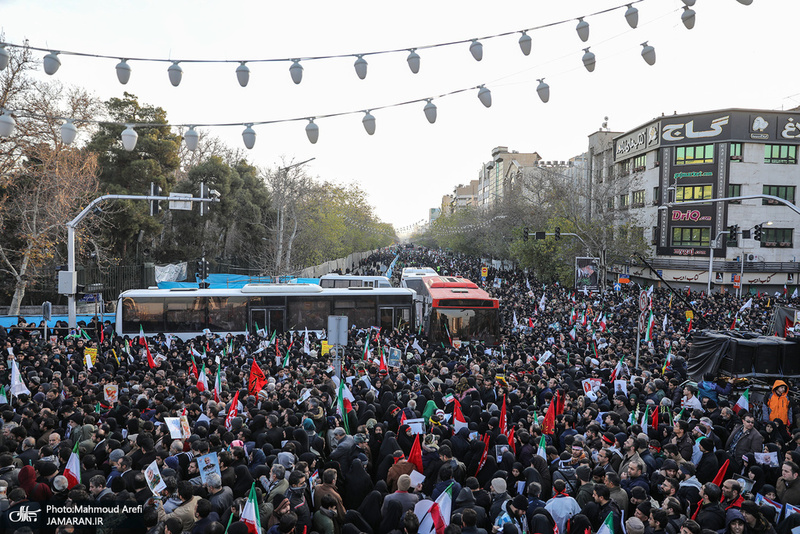 حضور میلیون ها تهرانی در تشییع پیکر مطهر سردار قاسم سلیمانی -1