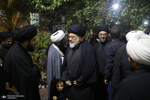 مراسم عزاداری دهه اول ماه صفر در بیت مرحوم آیت الله شاه آبادی‎