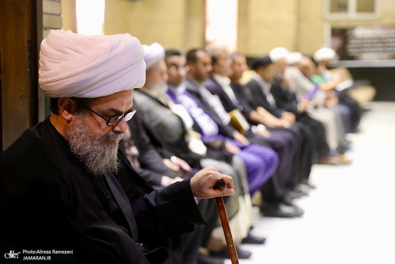 مراسم ختم همسر آيت الله راستی کاشانی