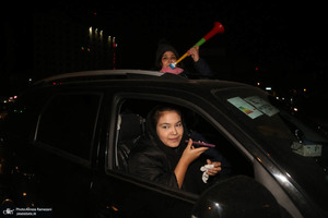 شادی مردم پس از صعود تیم ملی به جام جهانی قطر