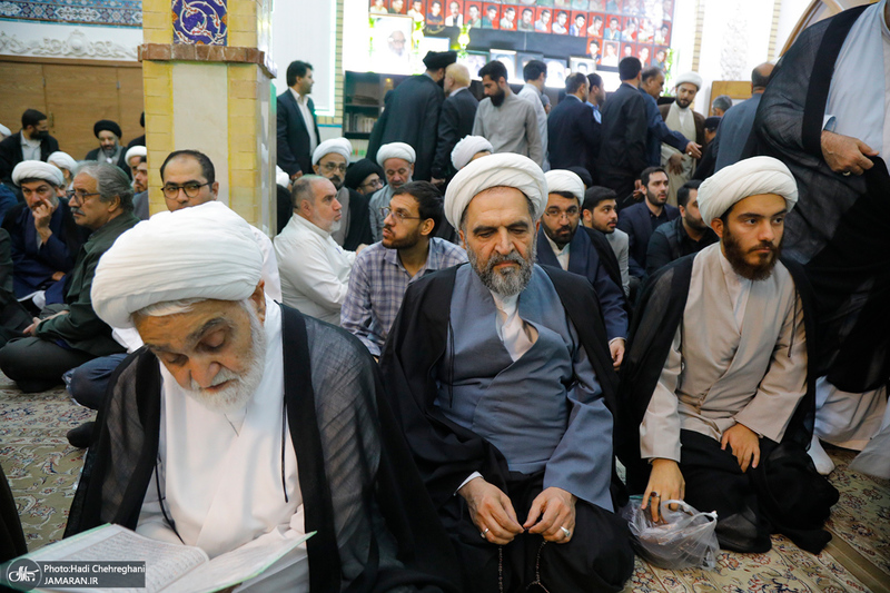 مراسم ختم همسر شهید آیت الله سید مصطفی خمینی (ره) -1