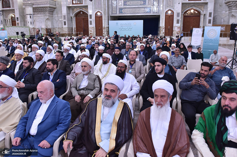 تجدید میثاق مهمانان سی و نهمین اجلاس وحدت اسلامی با آرمان‌های امام خمینی(س) -1