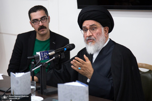 مراسم رونمایی از کتاب آیت الله محقق داماد به نام «مکتب اجتهادی آخوند خراسانی»