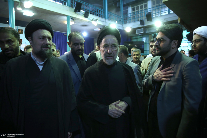 مراسم تشییع مرحوم آیت الله آقای حاج شیخ حسین هاشمیان در حسینیه جماران -2
