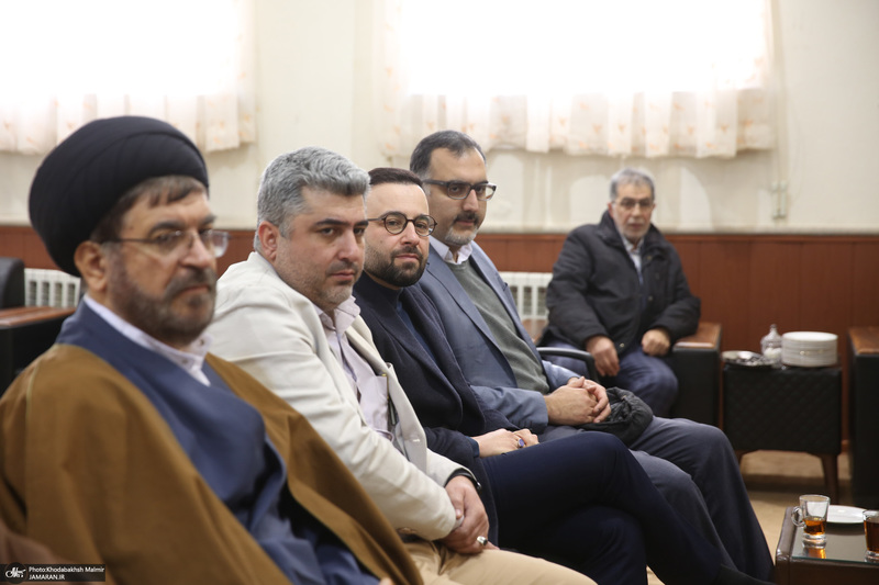 دیدار دکتر ظریف  معاون راهبردی رئیس جمهور و جمعی از مدیران با سید حسن خمینی