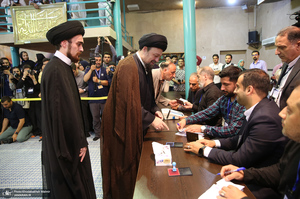 حضور سید حسن خمینی در انتخابات ریاست جمهوری چهاردهم
