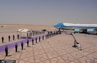 تصاویری از استقبال بن‌سلمان از ترامپ در فرودگاه ملک‌خالد ریاض (7)