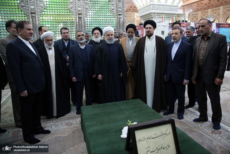 تجدید میثاق رییس جمهور و اعضای هیات دولت با آرمان های امام خمینی(س)