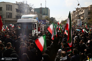 مراسم تشییع پیکرهای مطهر 84 شهید قهرمان ناوشکن دنا -2