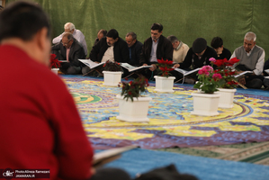 مراسم جزخوانی قرآن کریم در حرم مطهر حضرت عبدالعظیم حسنی(ع)