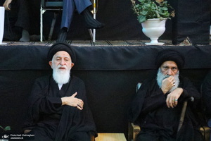 مراسم عزاداری تاسوعای حسینی در دفتر مراجع و علما