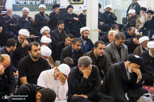 مراسم عزاداری امام حسین(ع) در بیت آیت الله العظمی فاضل لنکرانی(ره)