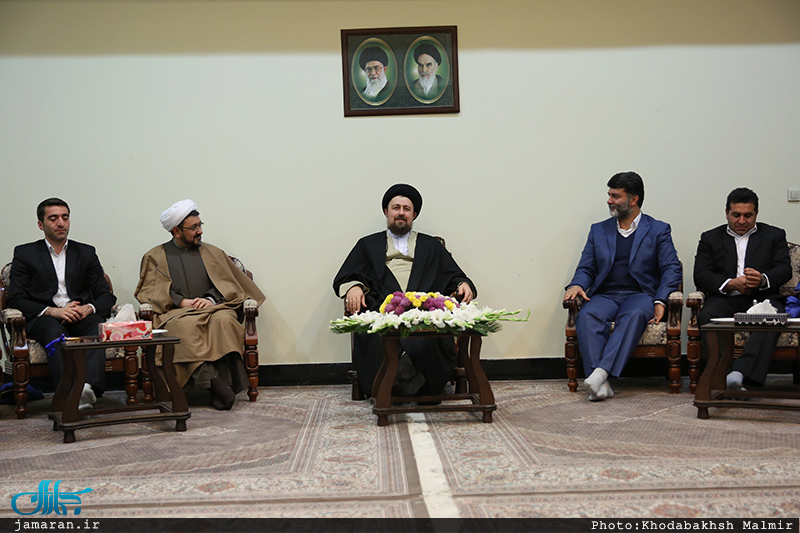 دیدارجمعی از اعضای کمیته مستقل پرثوا و پیشکسوتان با سید حسن خمینی