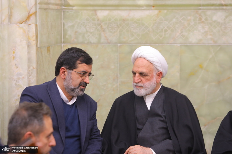 مراسم بزرگداشت شهیدان «علی رازینی» و «محمد مقیسه» در مسجد اعظم قم‎