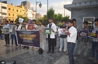 مردم در جنوب هند برای همبستگی با فلسطینی به خیابان‌ها آمدند (7)