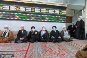 مراسم عزاداری و سوگواری ایام فاطمیه در دفتر آیت الله العظمی صانعی (ره)