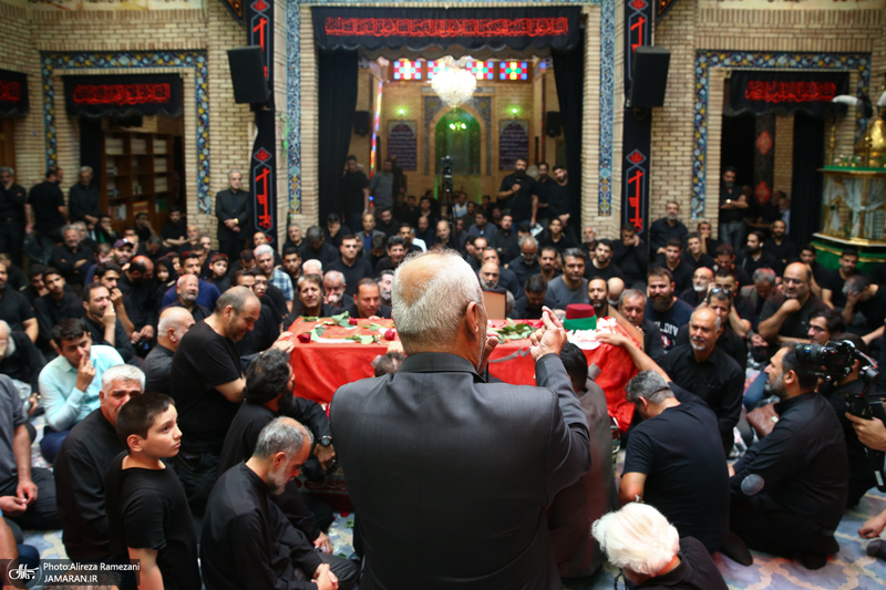 مراسم تشییع پیکر پیر غلام اهل بیت (س) حاج حسین عرب