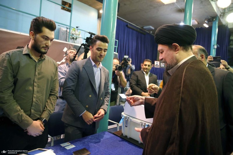 حضور سید حسن خمینی در دور دوم انتخابات مجلس شورای اسلامی