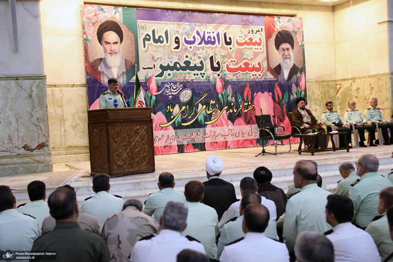 مراسم تجدید میثاق فرماندهان و کادر فراجا با آرمان‌های امام راحل